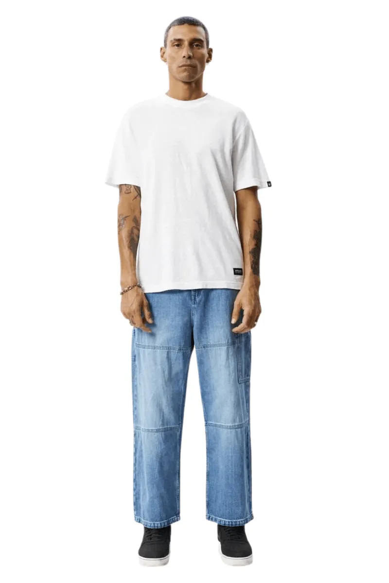 Worn Blue Richmond Hemp Denim Baggy Fit Jean